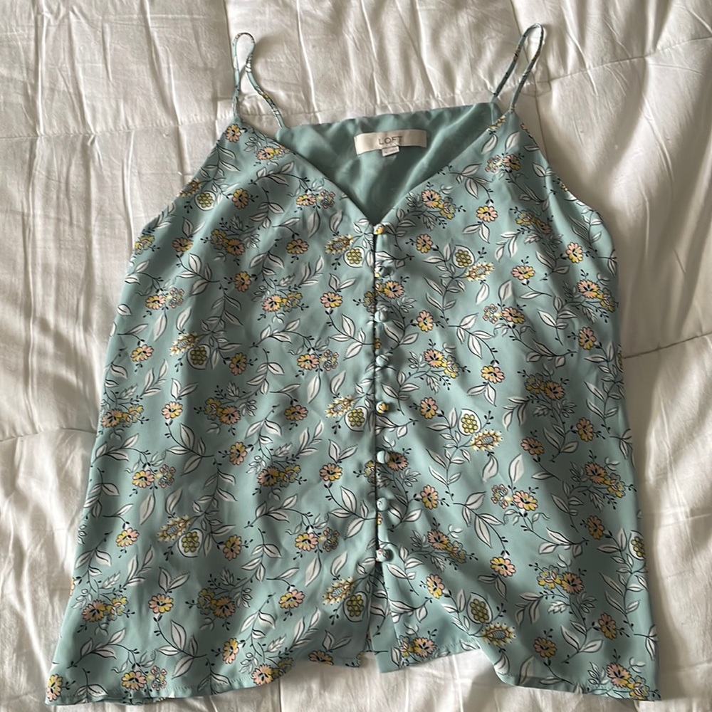 Loft floral tank top